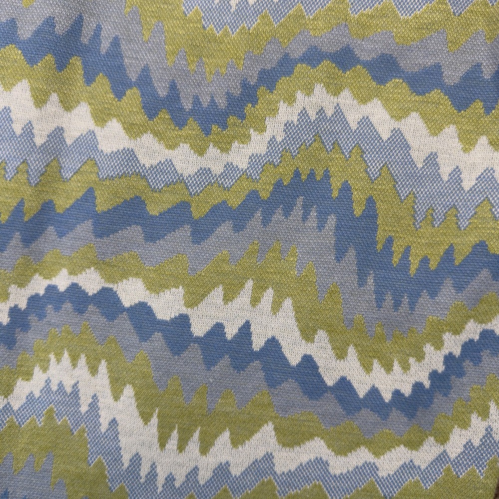 Urban Outfitters Bryn Blue Green Chevron Print Knit Flare Pants Women Medium NWT - Picture 5 of 14